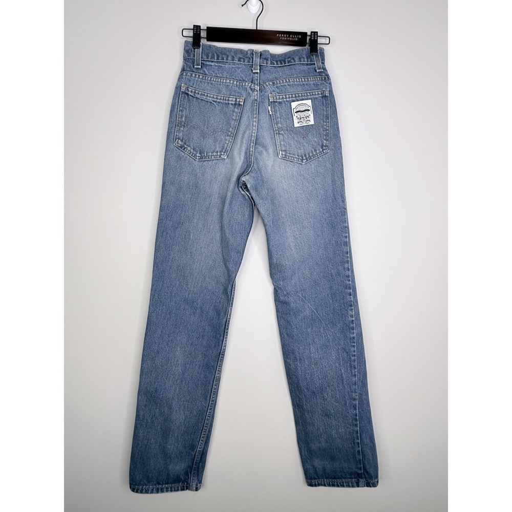 Vintage Levi's rare white label double horse size 26x32 jeans 70-80s